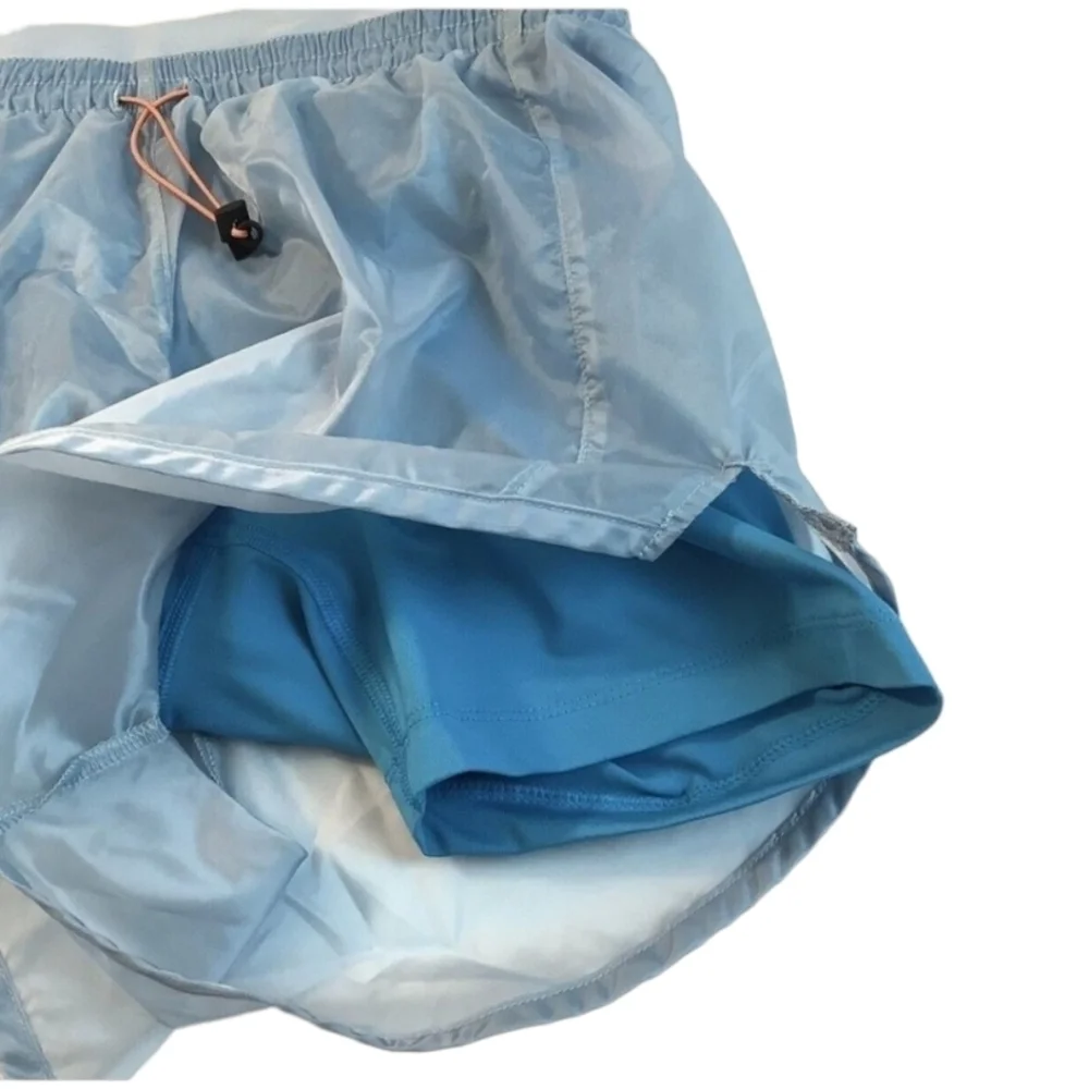 Nike Women's Icon Clash Tempo Luxe Mid-Rise Running Shorts Adjustable Drawstring